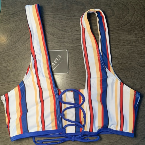 Striped High-waisted Bikini - Picture 2 of 6